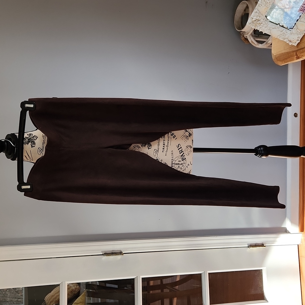 Faux suede tights